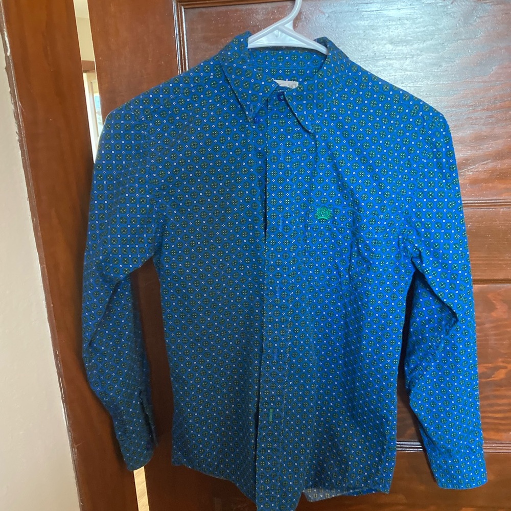 Cinch Boys Western Shirt. Size Medium
